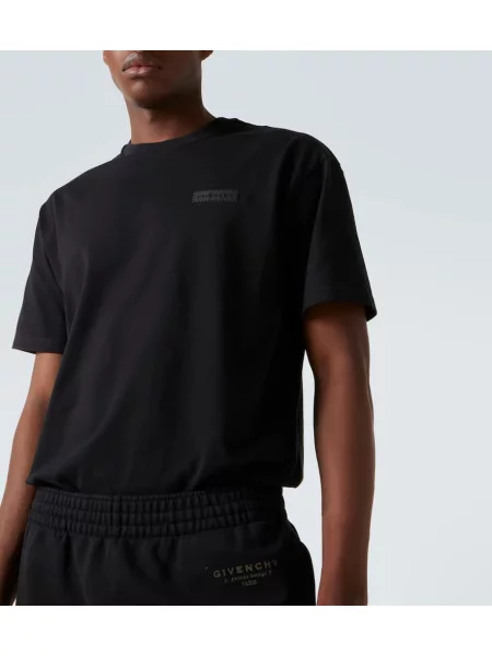 Tricou Givenchy din jerseu cu autograf negru
