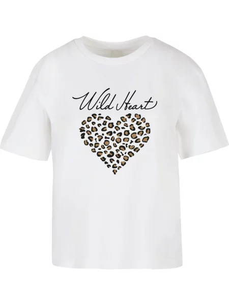 Miss Tee Tricou Wild Heart Leo maro / negru alb