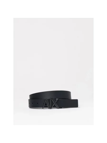 Pasek Armani Exchange skórzany czarny