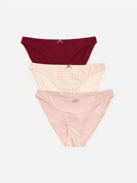 Reserved LADIES` BRIEFS MULTI popolavá ružová