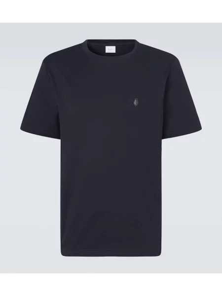 Tricou Berluti din jerseu albastru