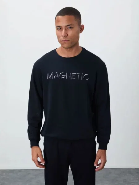 Tommy Life Mikina Sweatshirts' černá