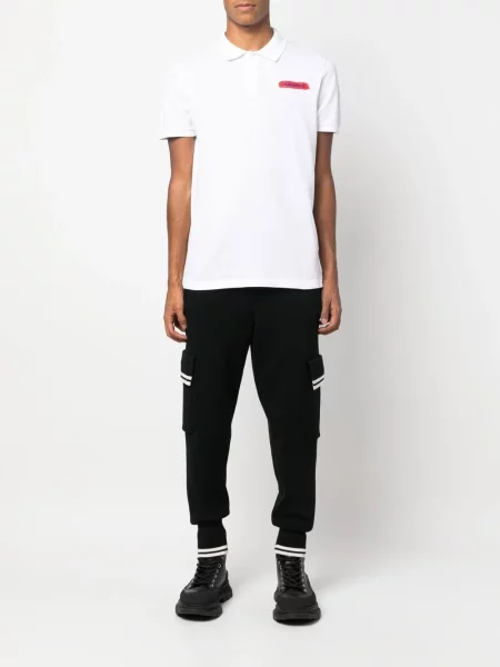 Raštuota polo marškinėliai Dsquared2 balta
