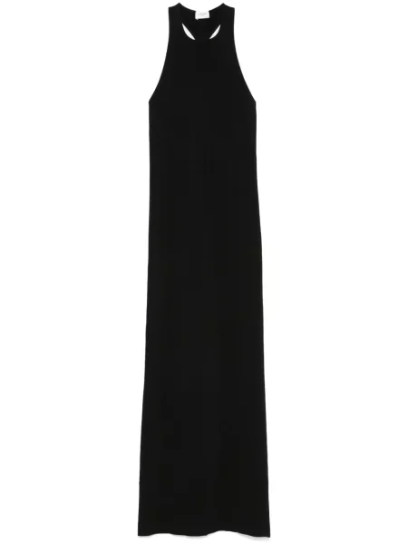 Maksi sukienka maxi Saint Laurent garniturowa czarna