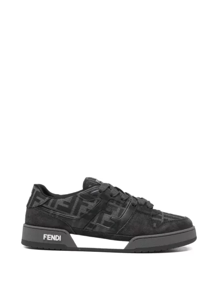 Sneakerși Fendi cu imagine negru