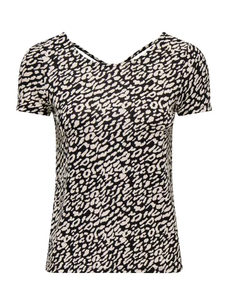 ONLY Tricou ONLBERA / alb negru