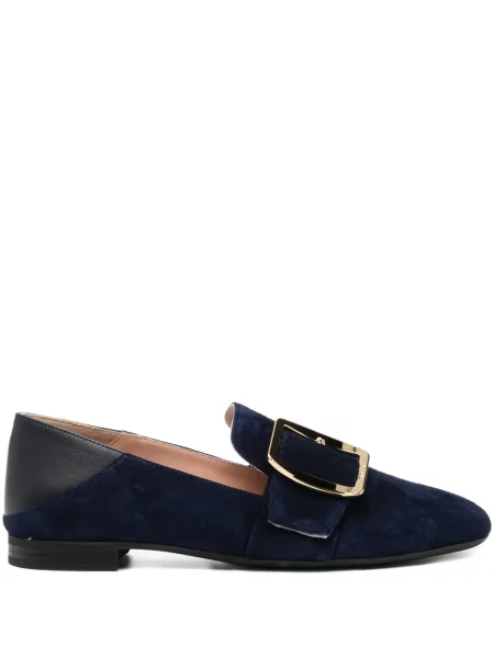 Pantofi loafer Bally cu cataramă albastru