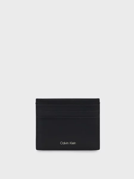 Кожаный кошелек Calvin Klein черный