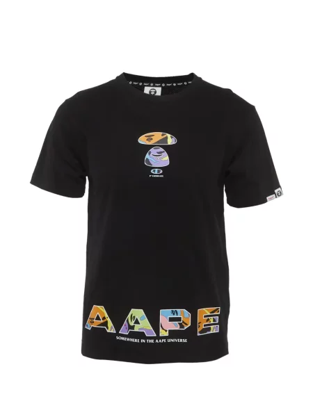 Tricou A Bathing Ape® cu autograf negru