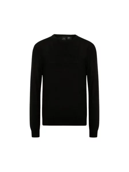 Sweter Armani Exchange wełniany czarny