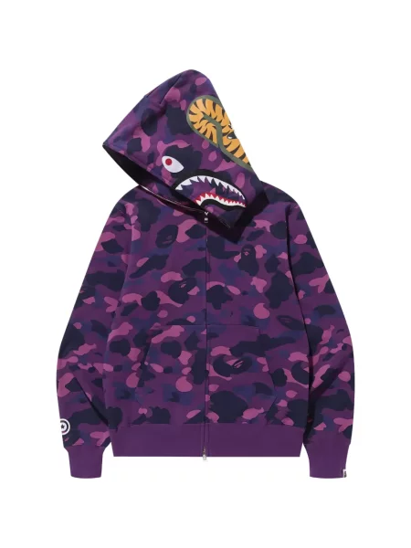Mikina s kapucňou A Bathing Ape® fialová