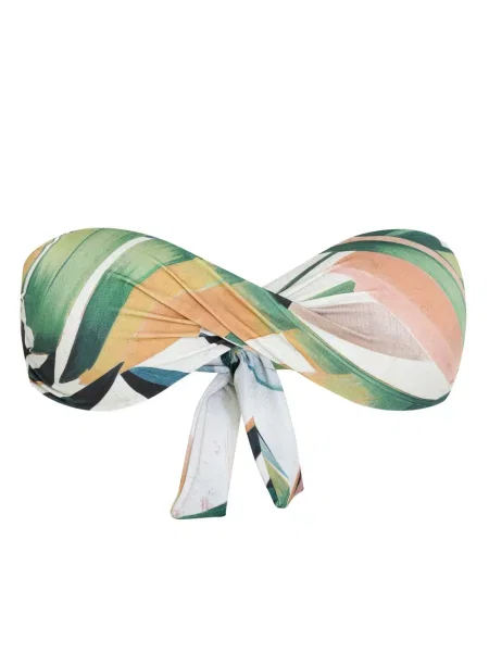 Bikini Lygia & Nanny z nadrukiem w abstrakcyjne wzory biały