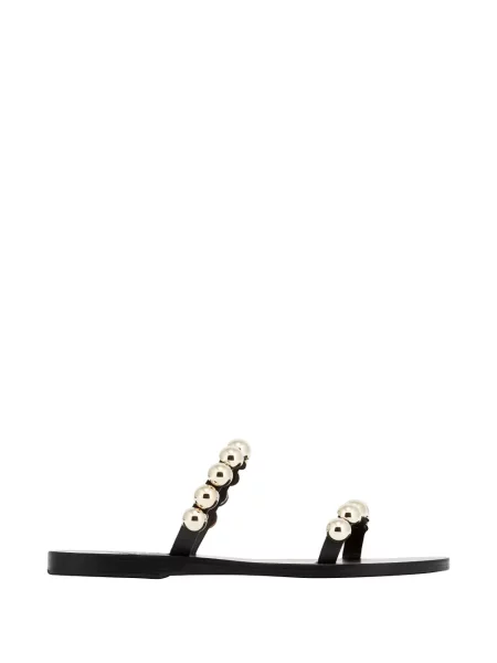 Kožené sandály Ancient Greek Sandals bez podpatku černé