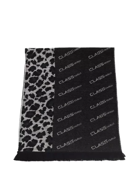 Fular Cavalli Class cu imagine negru