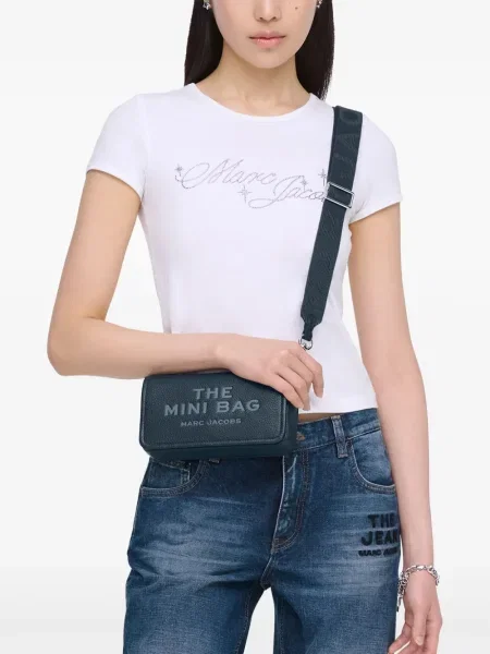 Geanta de piele Marc Jacobs din piele albastru