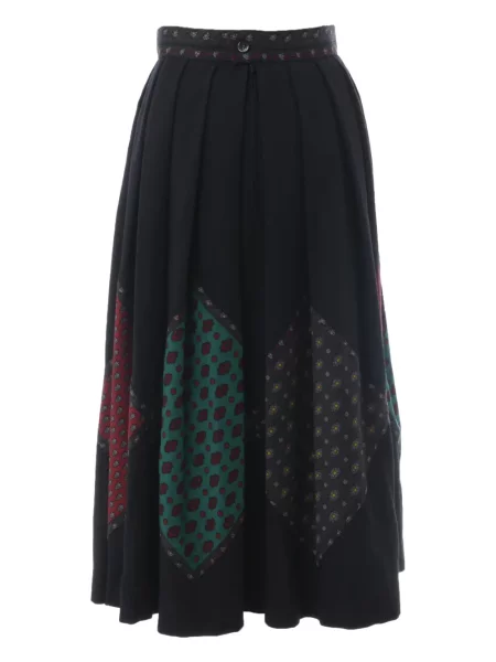 Fustă midi Souleiado până la genunchi negru