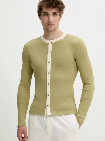 Majica z dolgimi rokavi Nanushka BORYS zelena