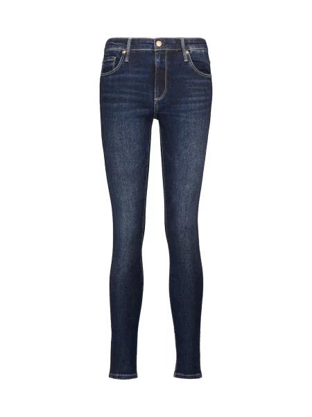 Jeansy skinny Ag Jeans z wysoką talią niebieskie