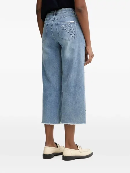 Blugi Joseph Ribkoff cu broderie albastru