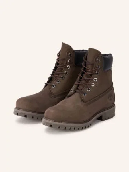 Timberland Botki Sznurowane Premium 6 Inch braun czarne