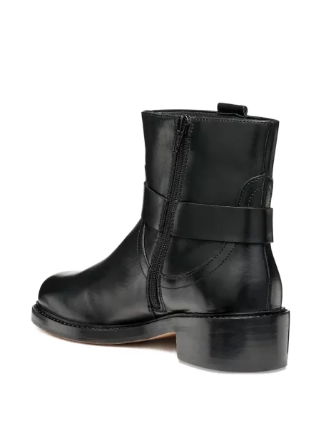 Botine Geox cu cataramă negru