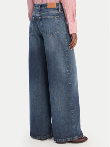 Tommy Hilfiger Farmer Wide Leg kék