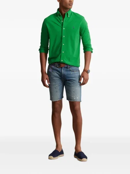 Curea Polo Ralph Lauren tricotate cu autograf cu șireturi albastru