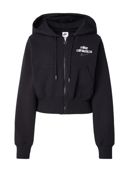 Nike Sportswear Jopa na PHNX FLC črna / off-bela bela