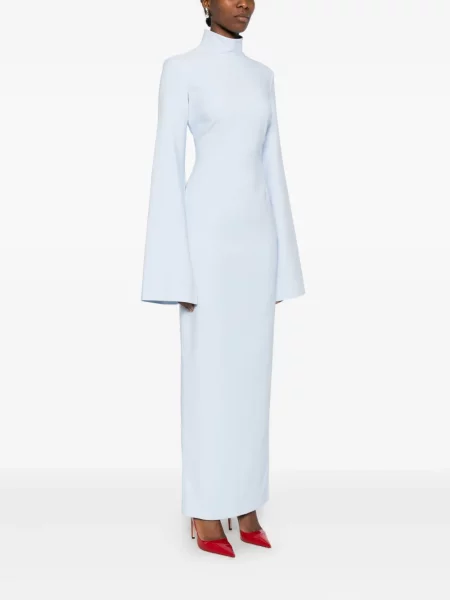 Rochie maxi Solace London de costum albastru