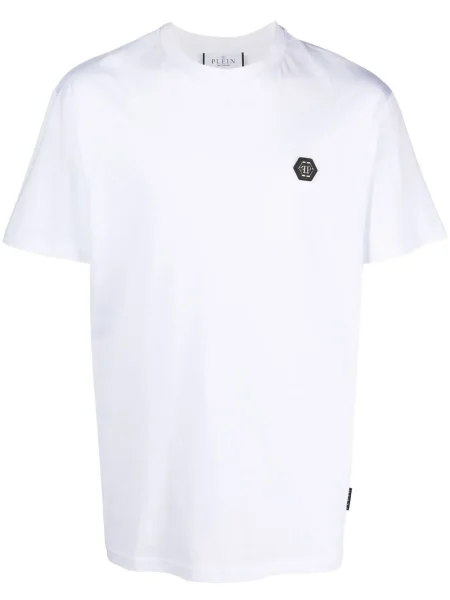 Tricou Philipp Plein cu imagine alb