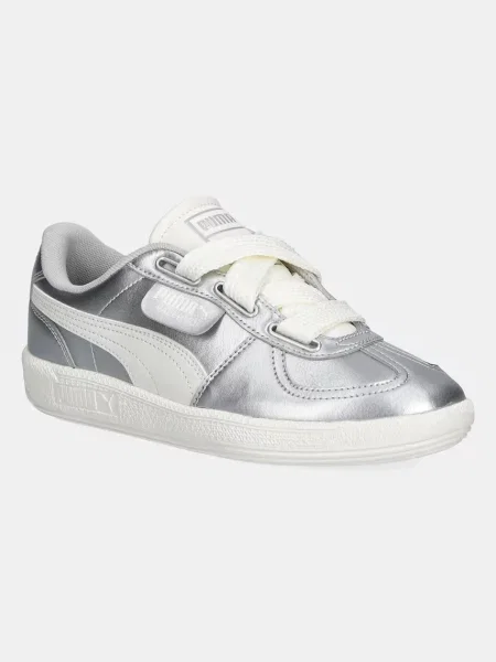Сникърси Puma Palermo Wide Lace Metallic Puma Silver-White EUR 39 бяло