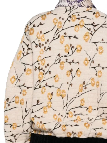 Geacă bomber Forte_forte cu model floral din jacard