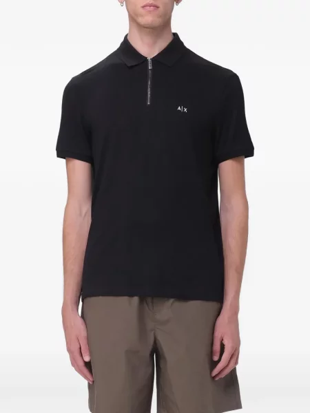 Koszulka polo Armani Exchange czarna