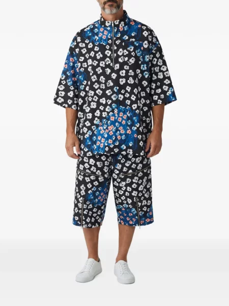 Pantaloni Kidill cu model floral cu imagine negru