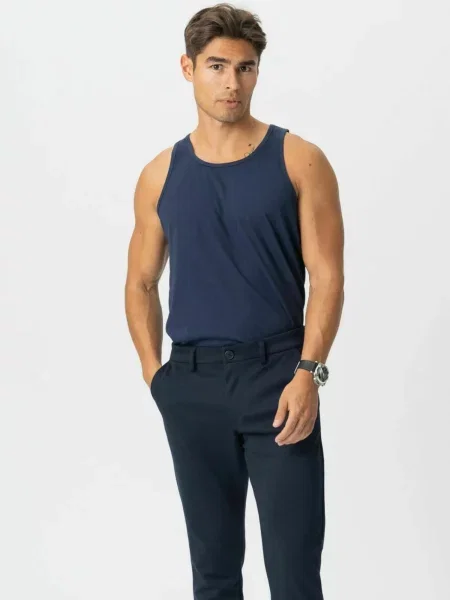 TEESHOPPEN Tričko Basic Tanktop námořnická modř