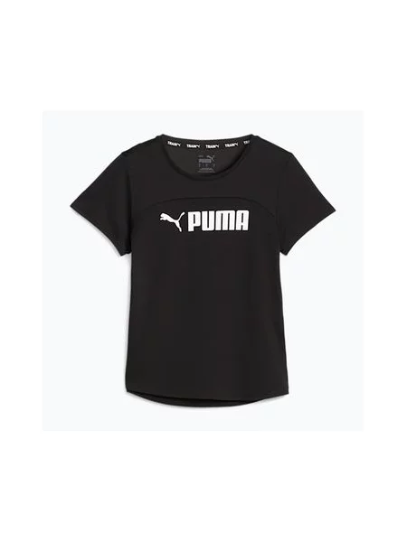 Футболка тренувальна PUMA Fit Logo Ultrabreathe puma black/puma white біла
