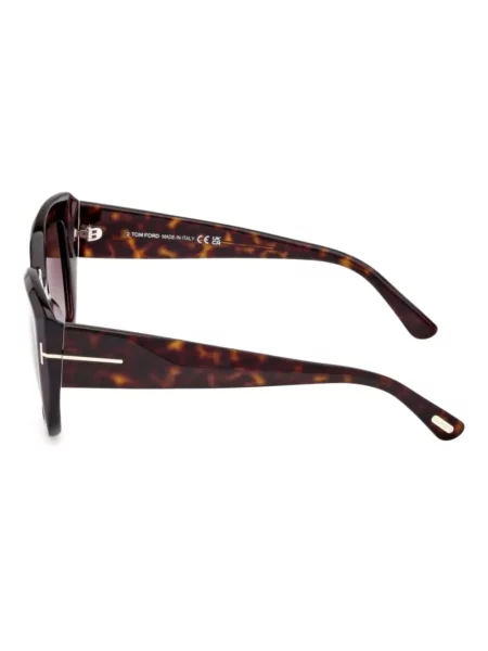 Okulary kwadratowe Tom Ford Eyewear brązowe