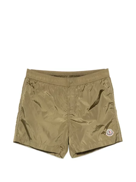 Slip de baie Moncler cu autograf verde
