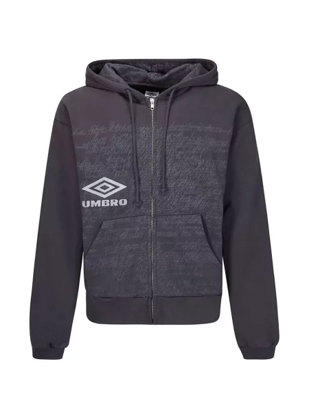 Hanorac cu glugă Umbro cu imagine negru
