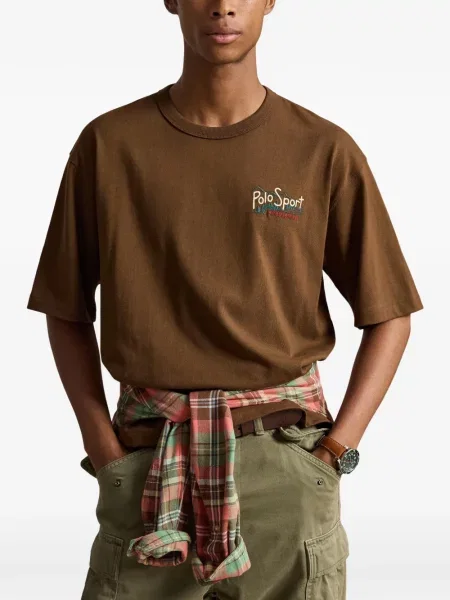 Șosete Polo Ralph Lauren cu broderie în carouri de flanelă verde