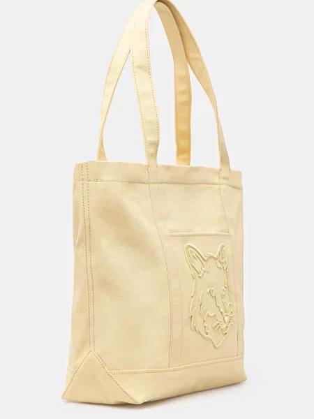 Maison Kitsuné torba Fox Head żółta