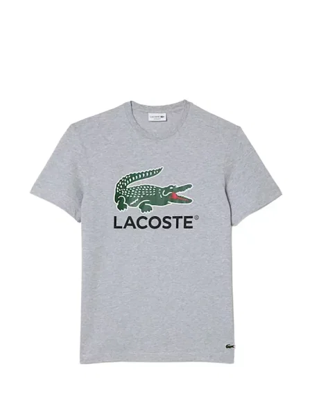 Tricou grafic Lacoste cu imagine gri