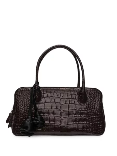 Geantă shopper Magda Butrym din piele maro