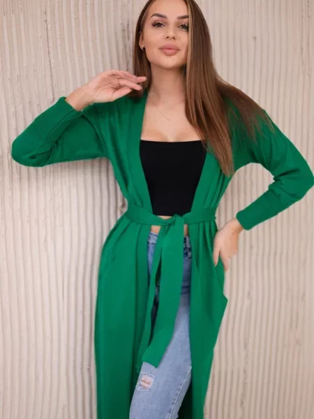 Pulover Kesi lung verde