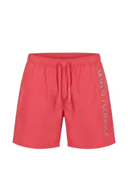 Slip de baie Armani Exchange cu imagine cu cordon portocaliu
