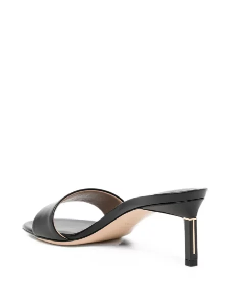 Papuci tip mules Tom Ford din piele negru