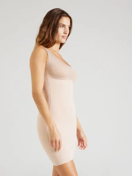 MAGIC Bodyfashion Korzetové šaty Tone Your Body svetlohnedá