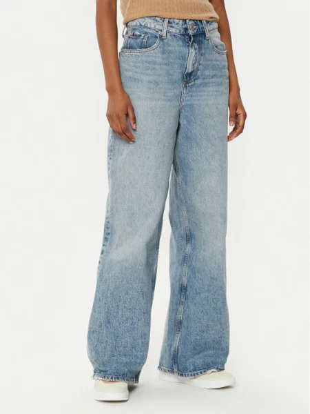 Tommy Hilfiger Blugi Wide Leg albastru
