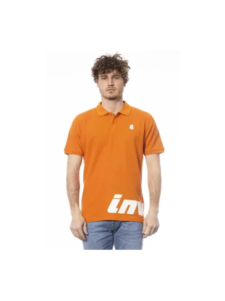 Koszulka polo Invicta z krótkim rękawem pomarańczowa