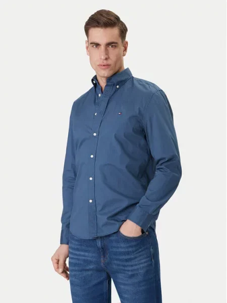 Tommy Hilfiger koszula regular z kołnierzykiem button-down niebieski